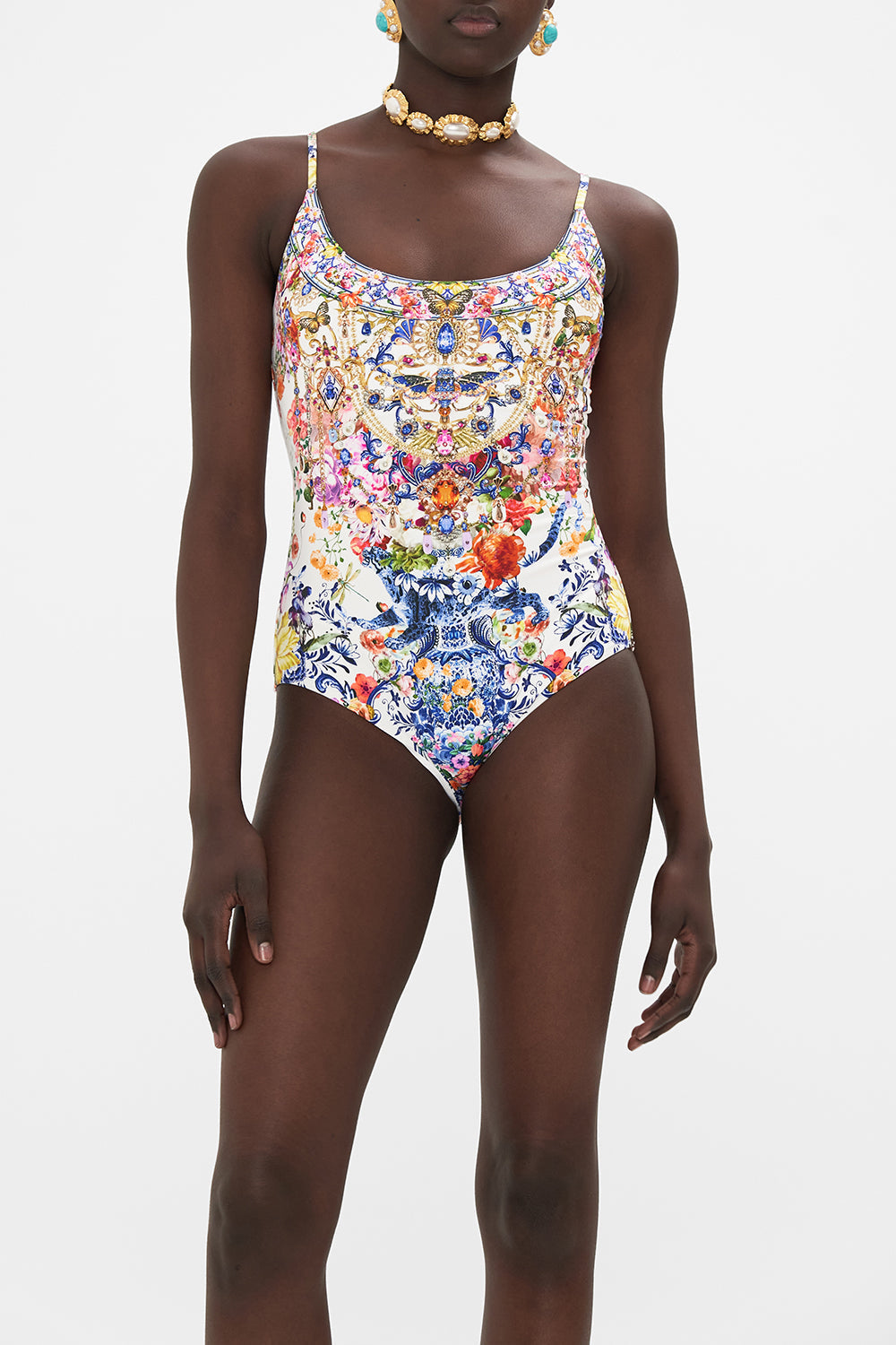 CAMILLA designer one piece swimsuit in Dutch Is Life print