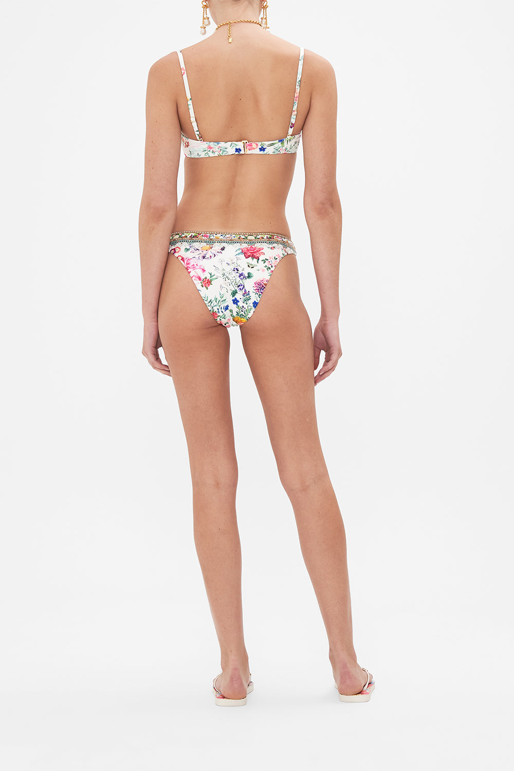 CAMILLA bikini bra in Plumes and Parterres print
