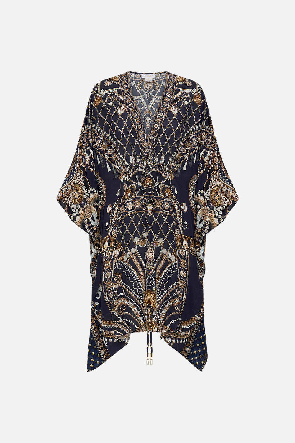 CAMILLA floral oversized scrunchie in Stitched in Time print.