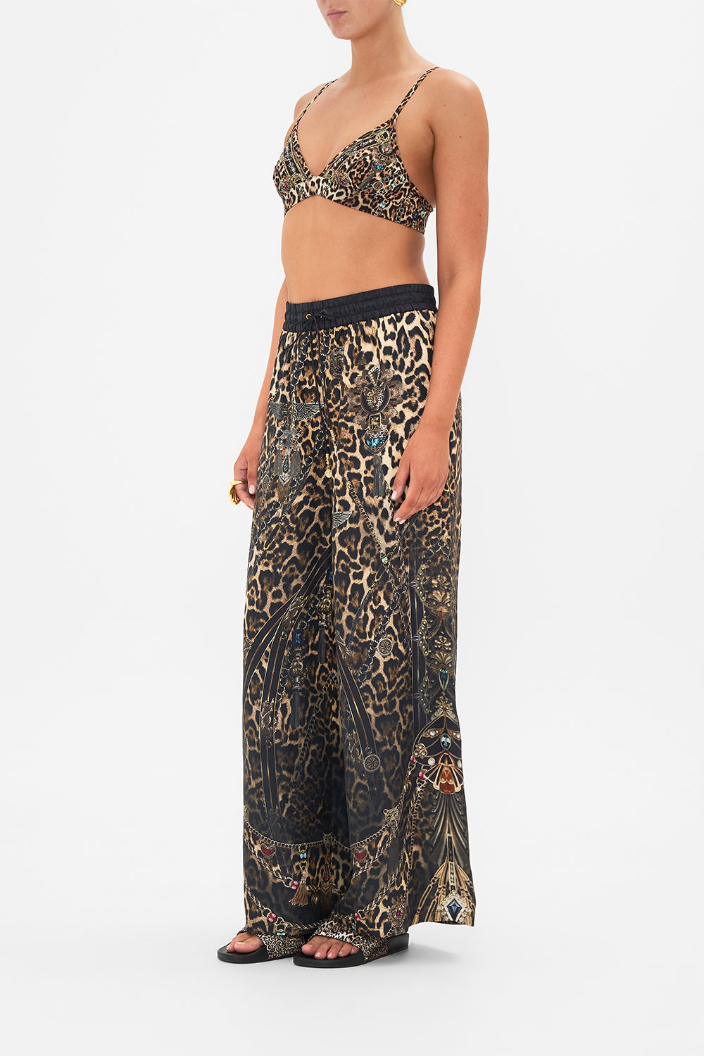 CAMILLA leopard soft bra with back clip in Amsterglam