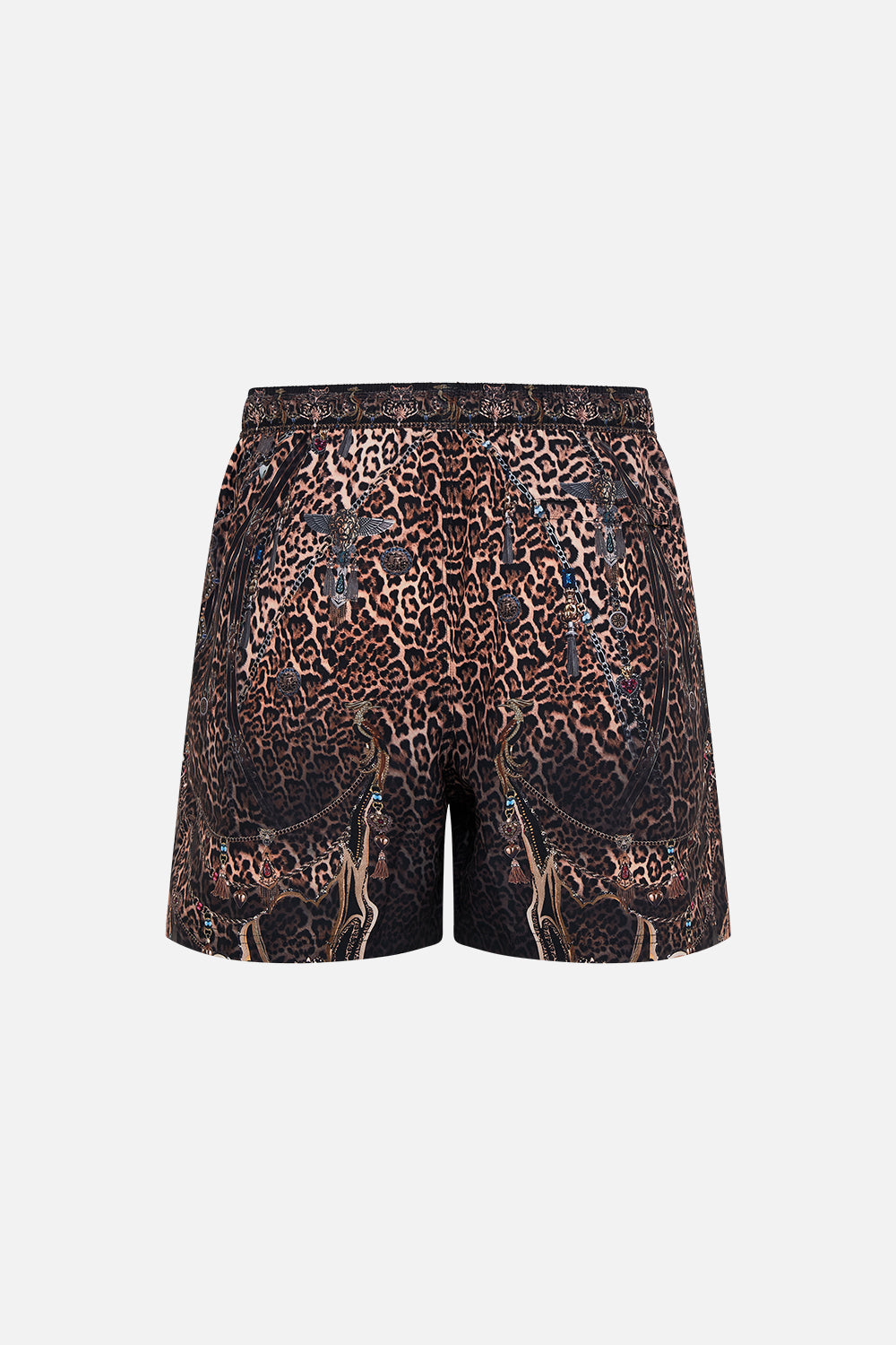 CAMILLA Leopard Mid Length Boardshort in Amsterglam print