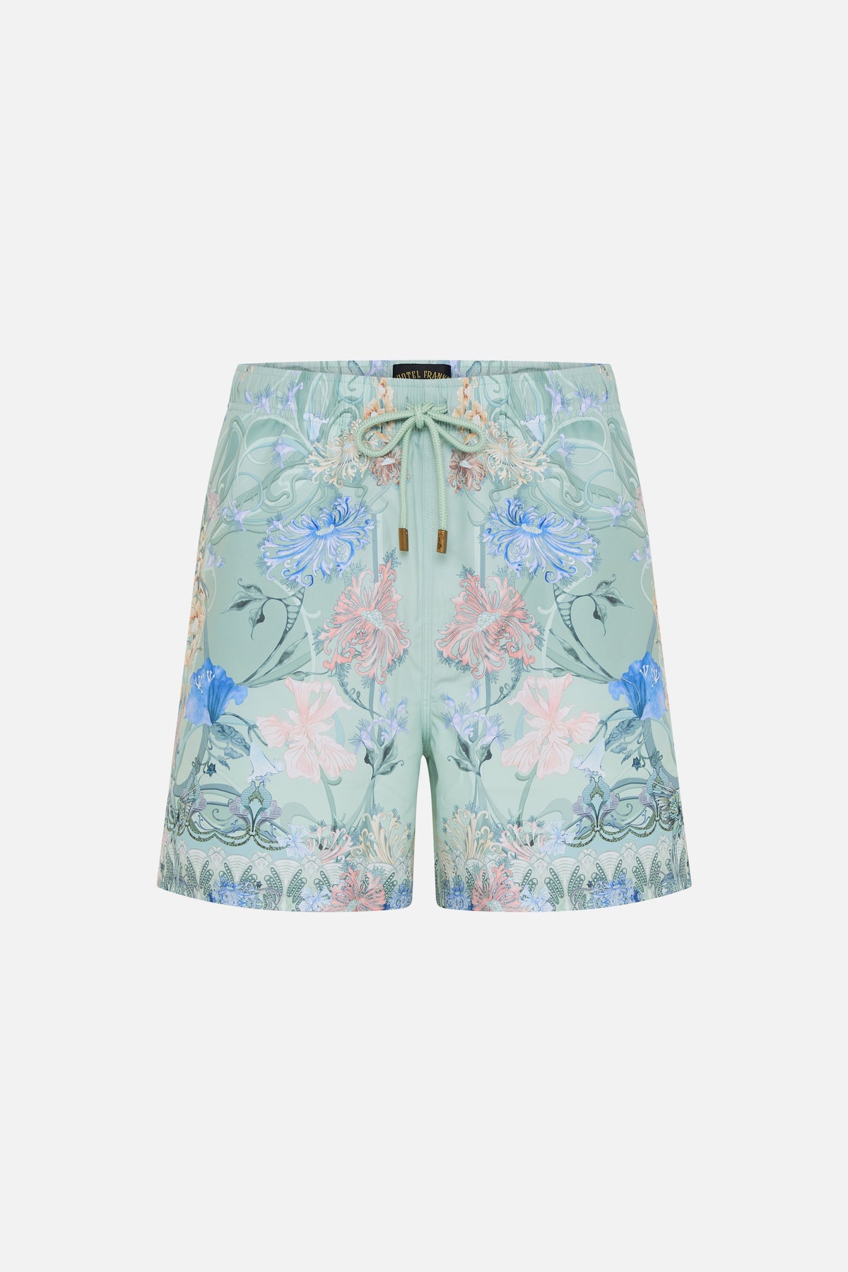 Hotel Franks by CAMILLA black mid length boardshort in Dreaming in Dutch