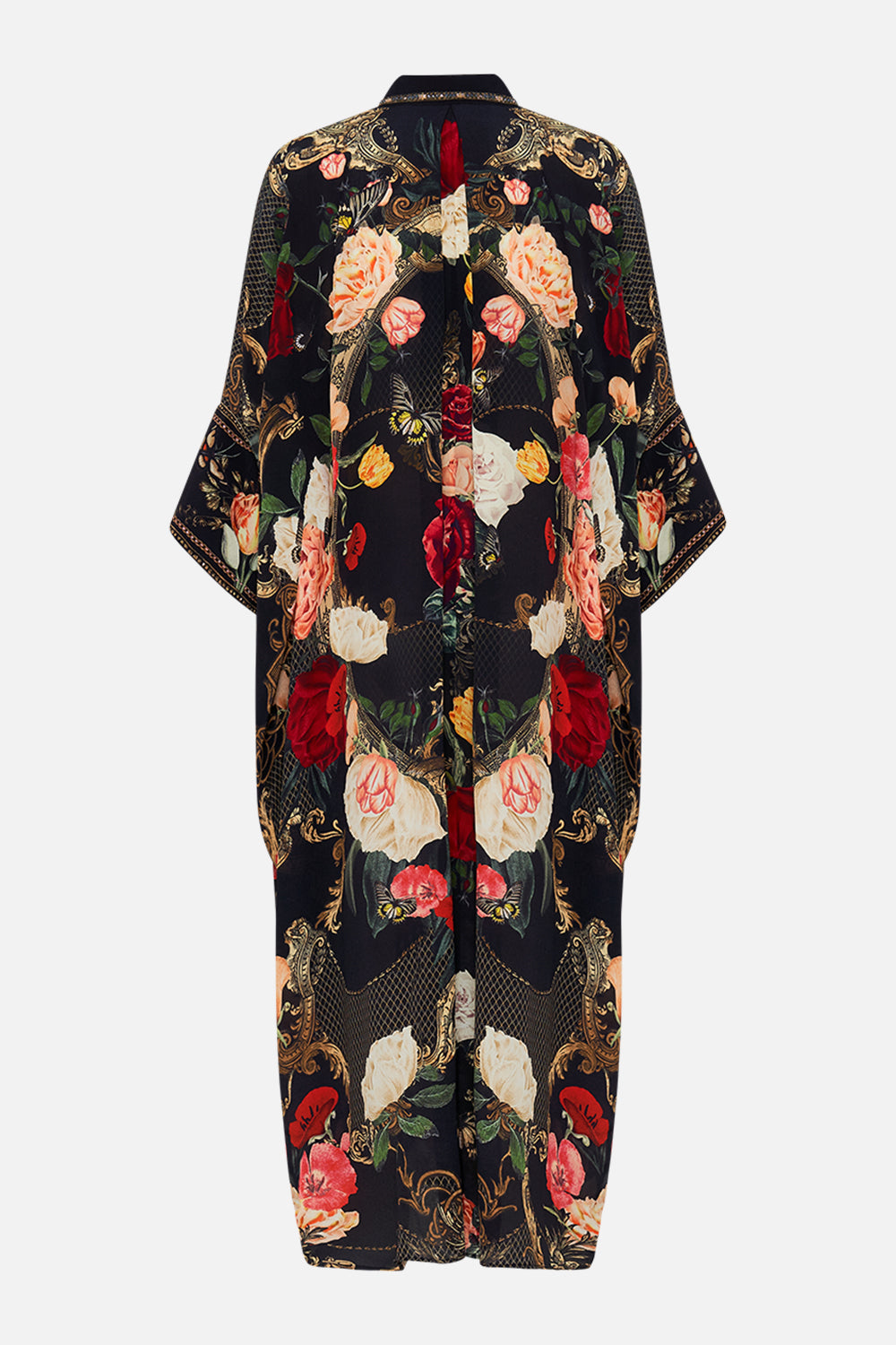 CAMILLA Black Batwing Kaftan in Magic in the Manuscripts