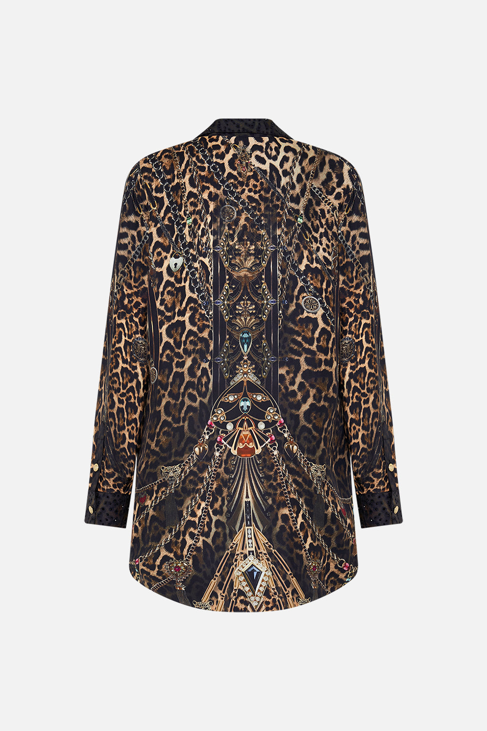 CAMILLA floral slouch shoulder bag in Stitched in Time print.