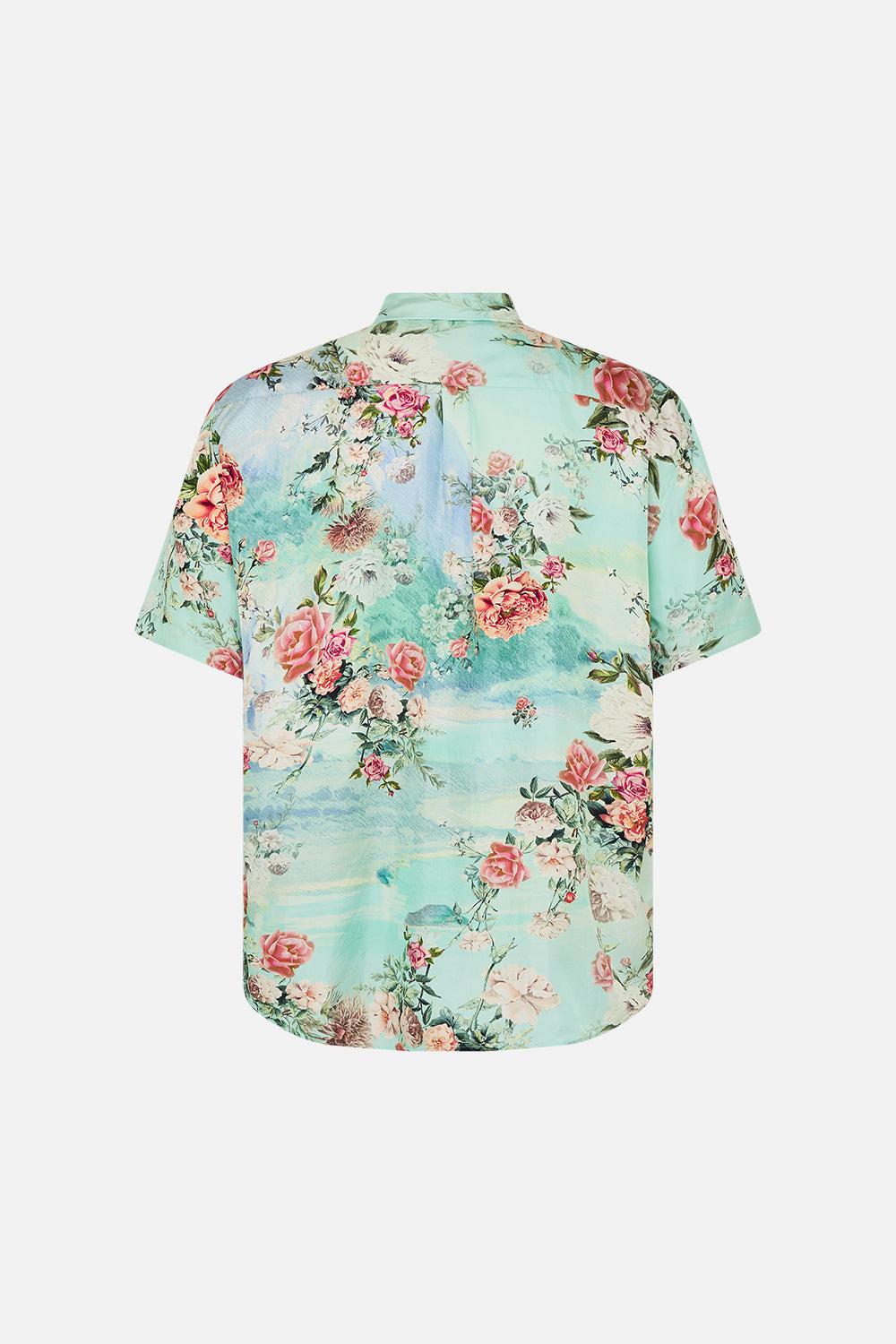 CAMILLA Oversized button through SS shirt in The jewellery museum print.