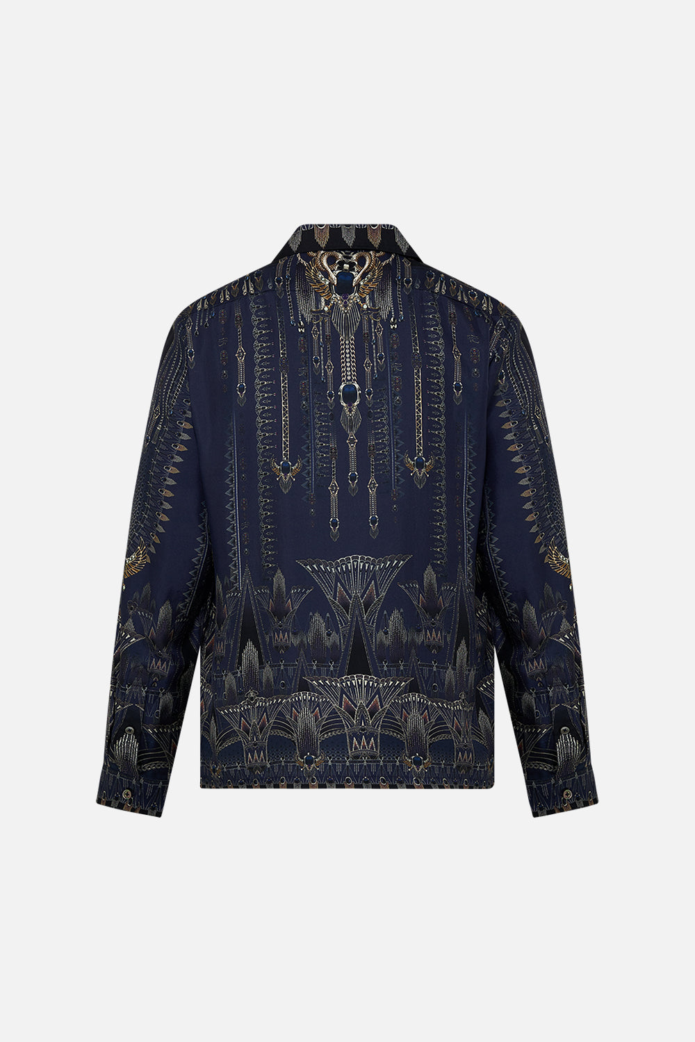 LONG SLEEVE CAMP COLLARED SHIRT THE EGYPT EFFECT