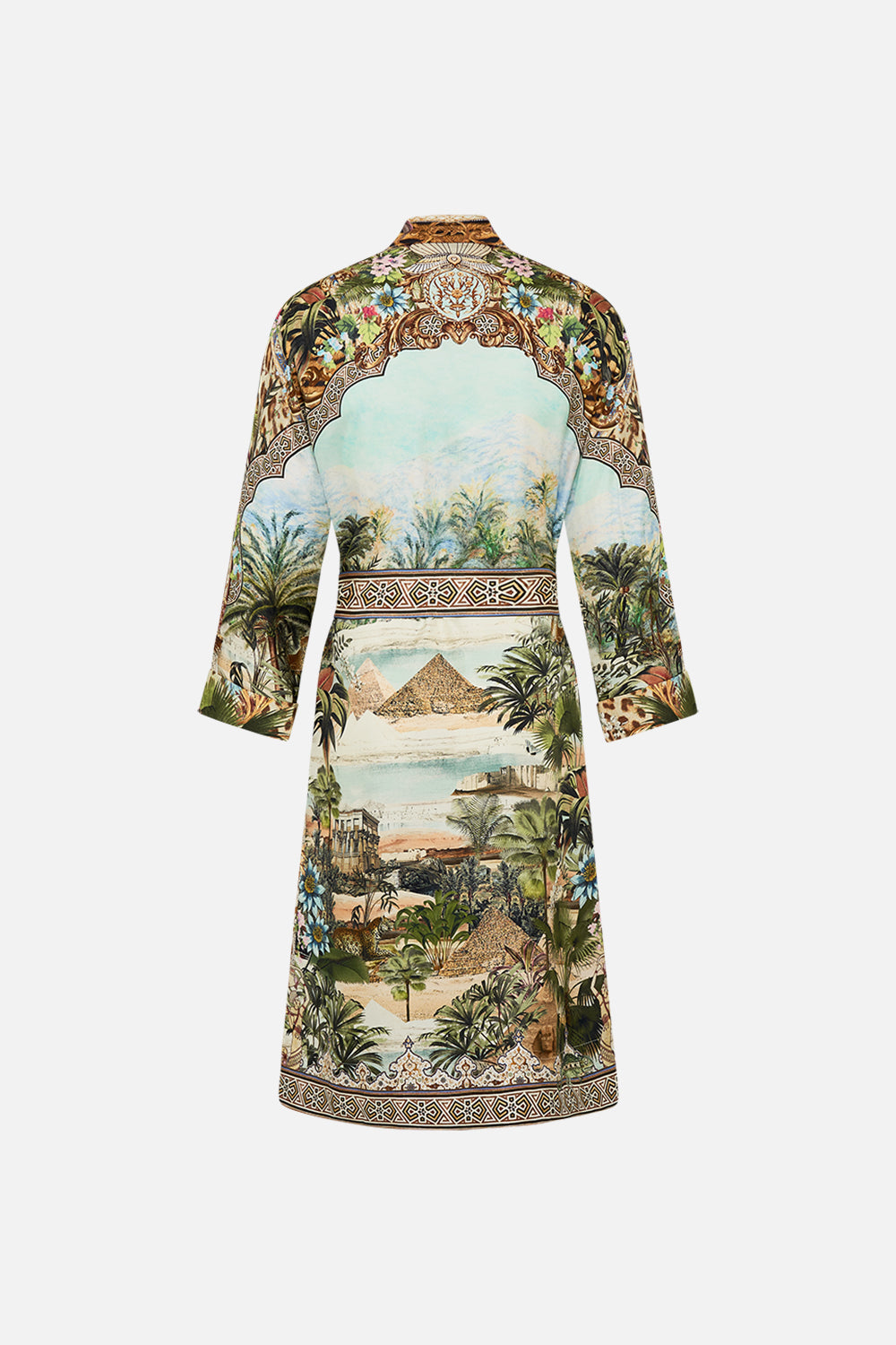 CAMILLA Full-Length Robe in Views of the Valley Print