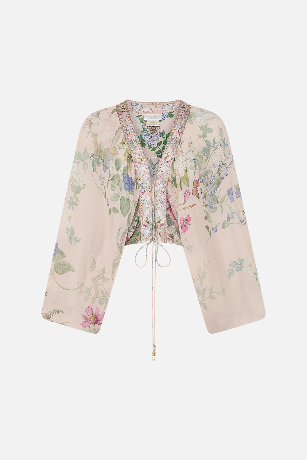 LACE UP FRONT BLOUSON SLEEVE BLOUSE PALACIO PLAYGROUND