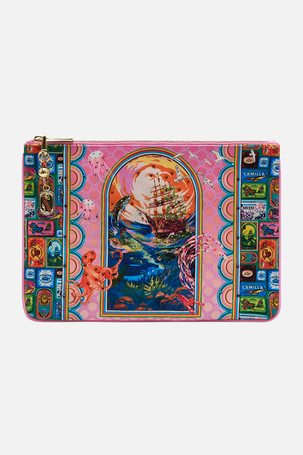 SMALL CANVAS CLUTCH SALTY SPLENDOUR