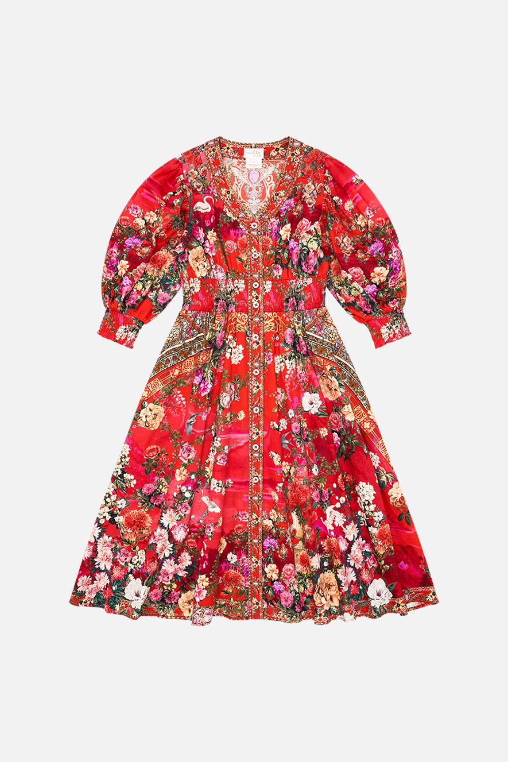 Milla By CAMILLA Kids shirred waist maxi dress in Sweet home Alexandria print.