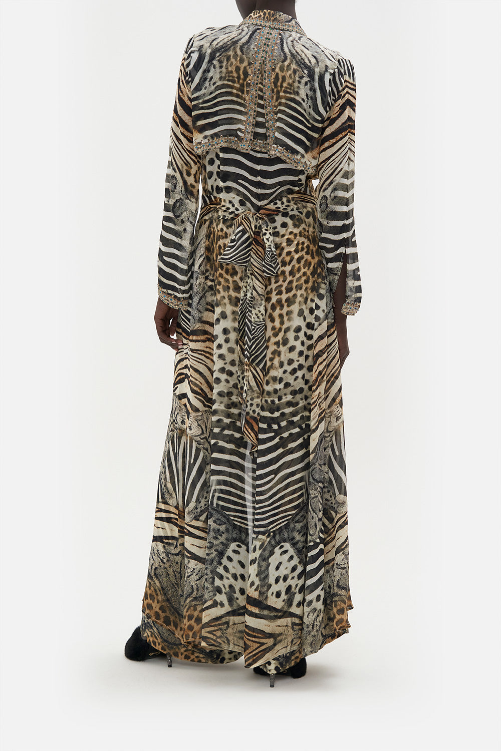 PRINTED TRENCH FOR THE LOVE OF LEO