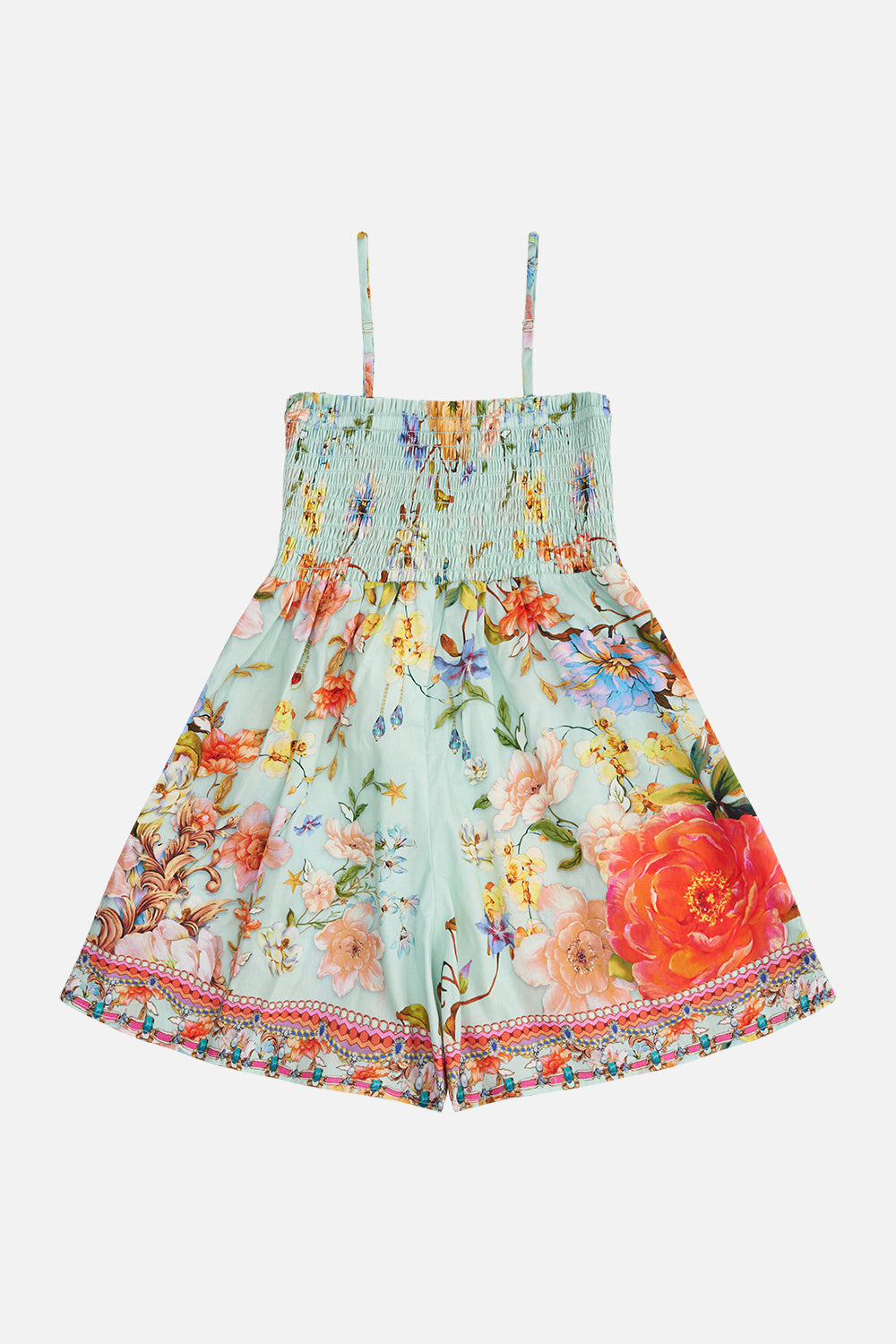 KIDS PLAYSUIT WITH SHIRRING 4-10 TALK THE WALK