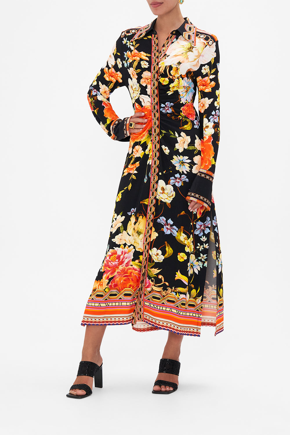 JERSEY MIDI SHIRT DRESS SECRET HISTORY