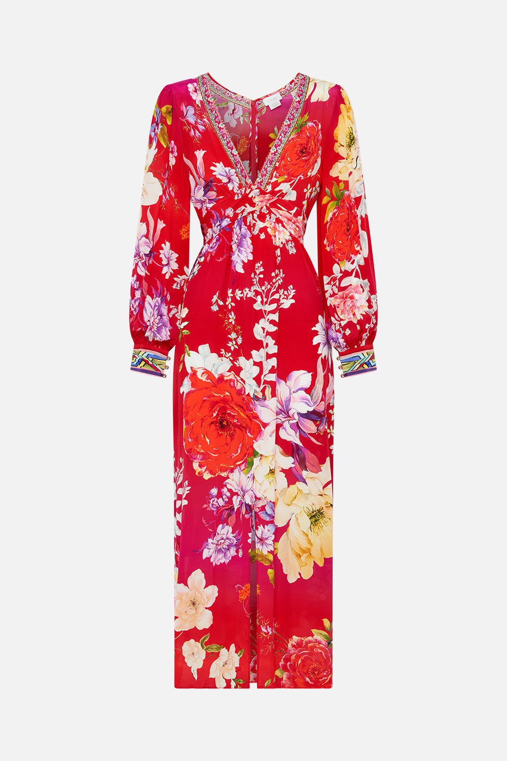 TWIST FRONT LONG DRESS KISS AND TELL