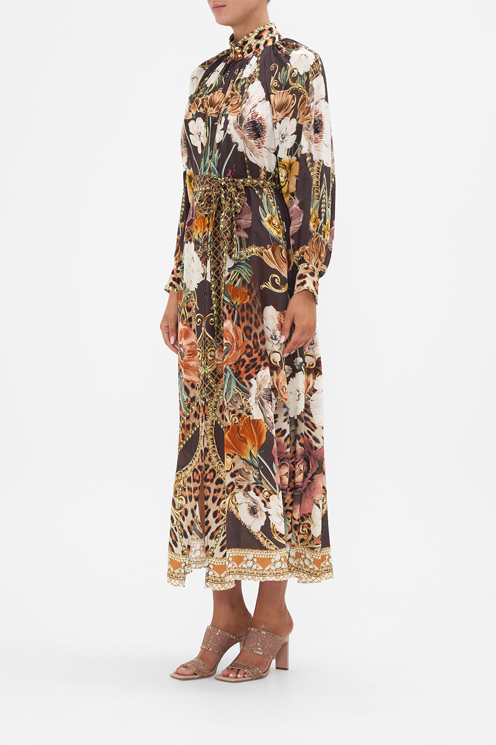 RAGLAN SLEEVE MIDI SHIRT DRESS WAVE YOUR WAND