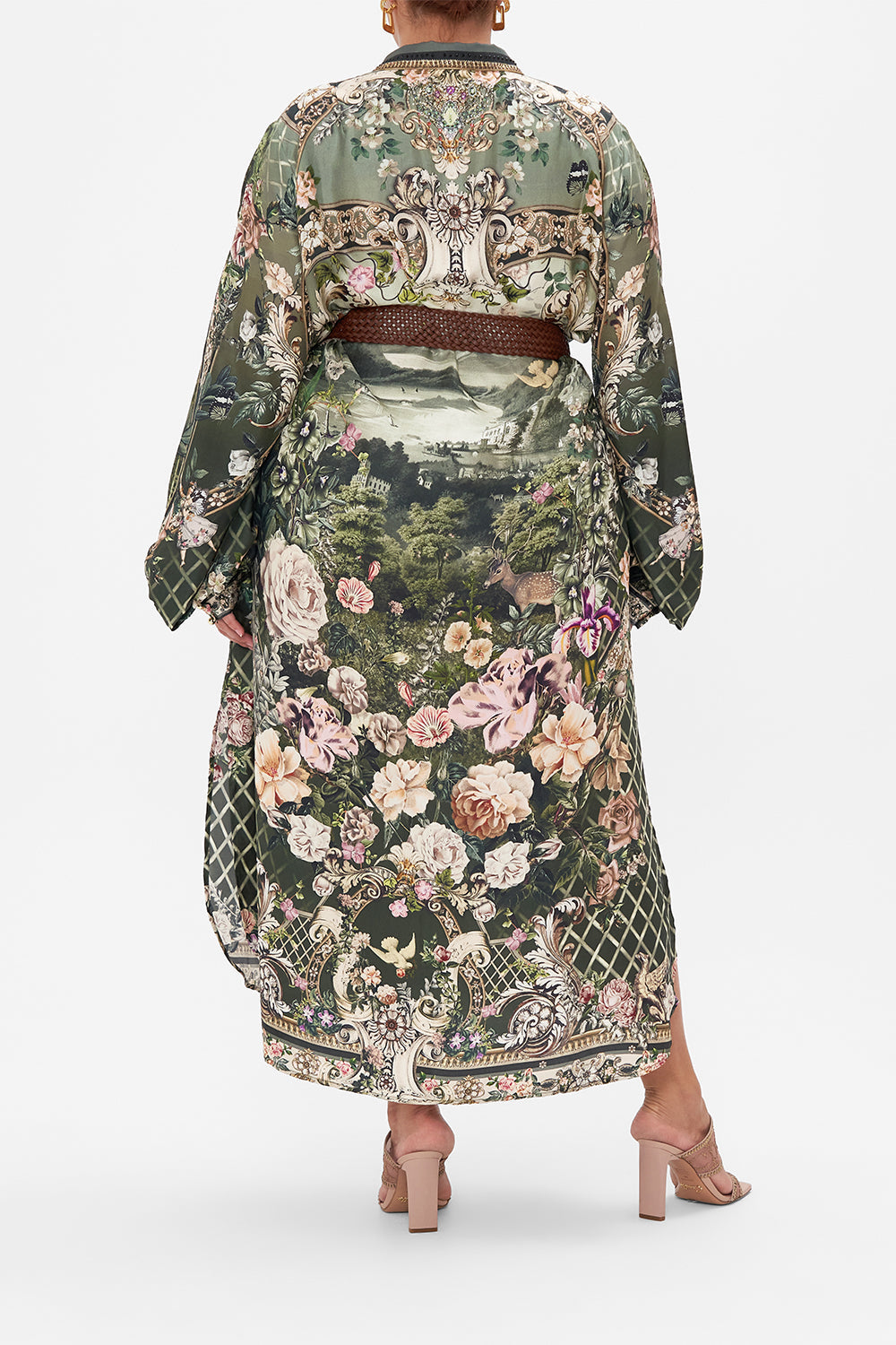 HIGH LOW MIDI SHIRT DRESS GARDEN OF GOOD FORTUNE