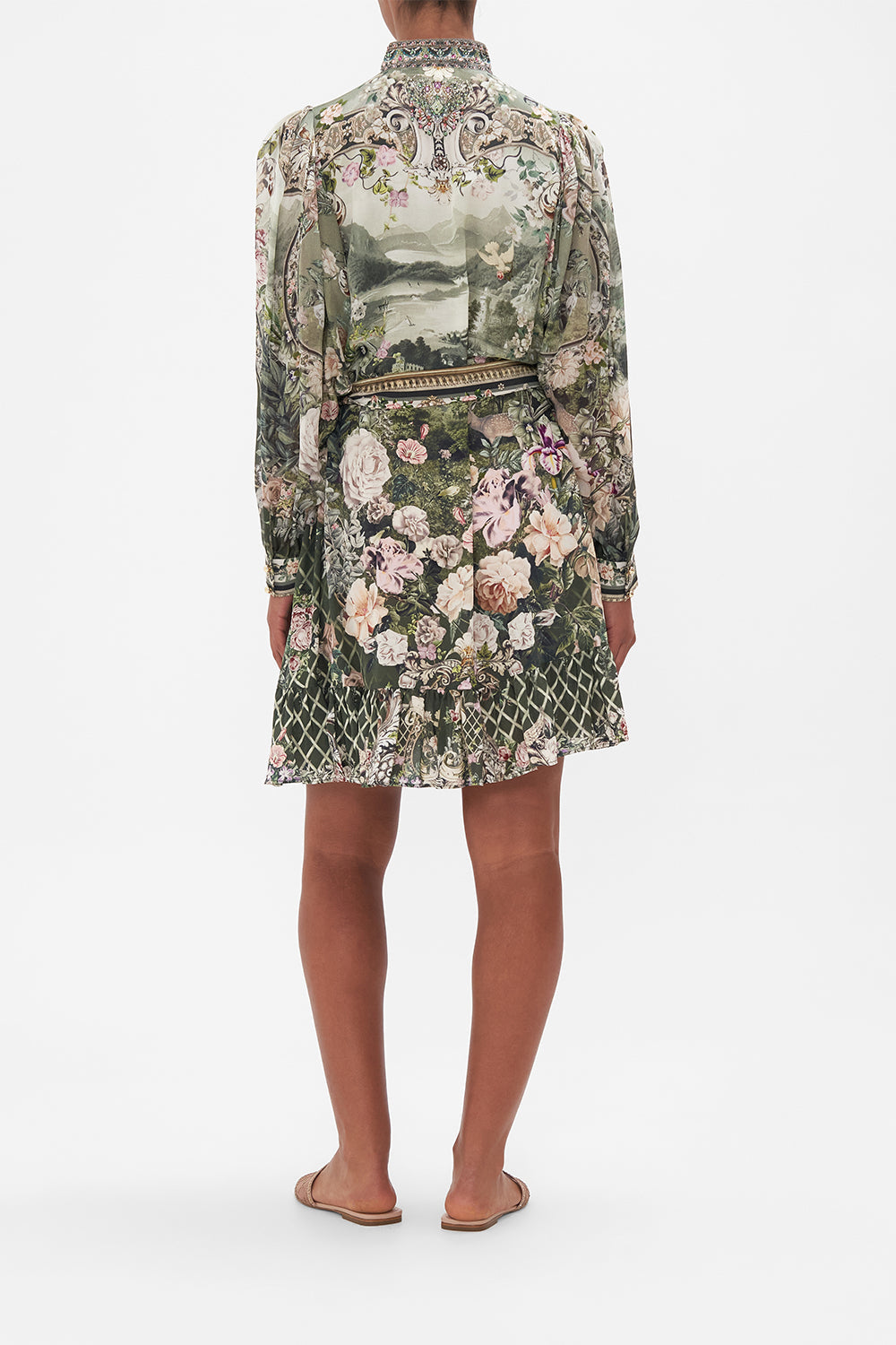 DROP SLEEVE SHIRT DRESS GARDEN OF GOOD FORTUNE