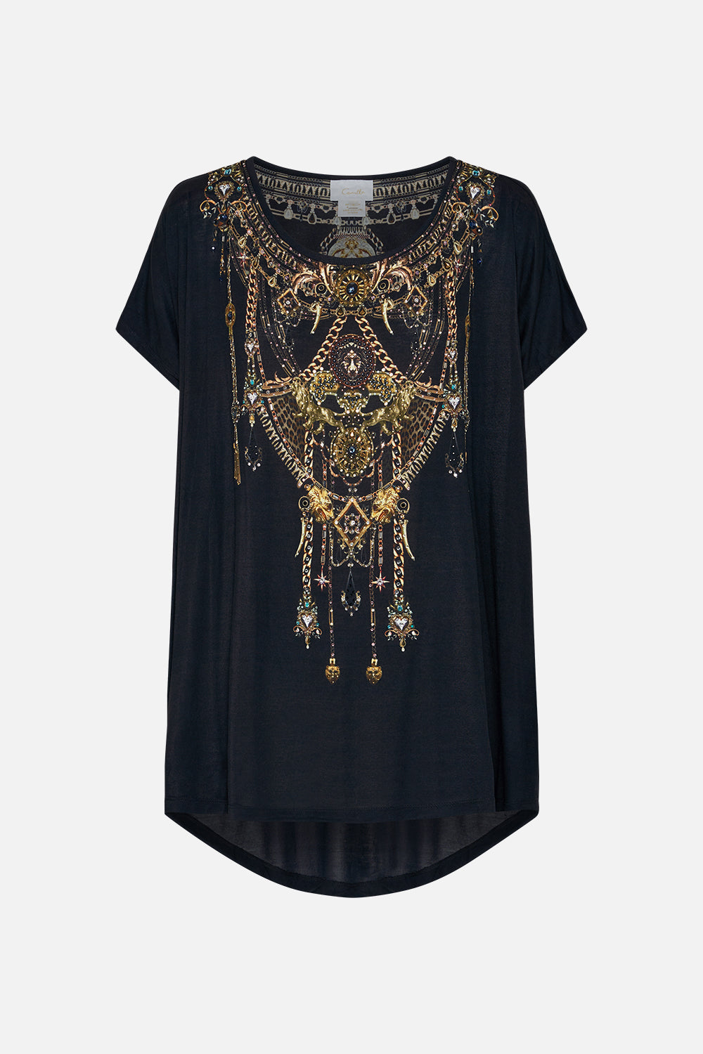 LOOSE FIT TEE - BLACK UNTAMED ROYALTY