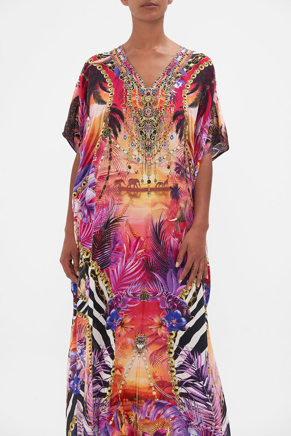SLIM FIT KAFTAN WITH SPLIT WILD LOVING