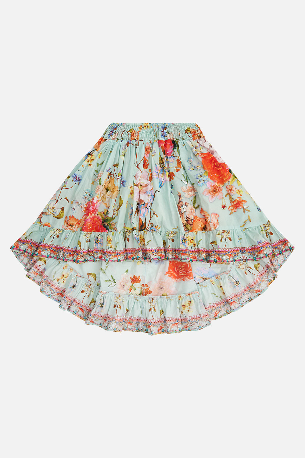 Product view of MILLA By CAMILLA kids floral print skirt in Talk The Walk