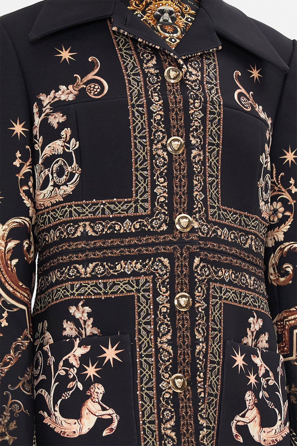 LONG BUTTON FRONT COAT DUOMO DYNASTY