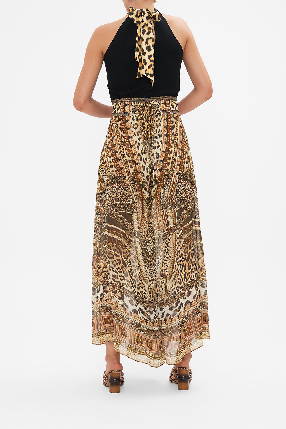 SHEER WIDE LEG PANT STANDING OVATION