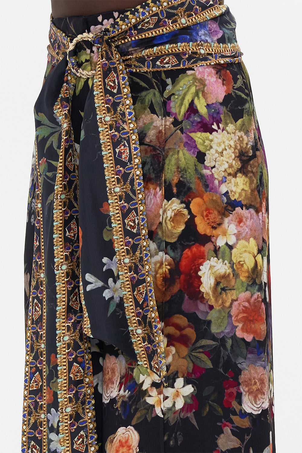 SCARF BELT WIDE LEG PANT PLAY YOUR CARDS RIGHT