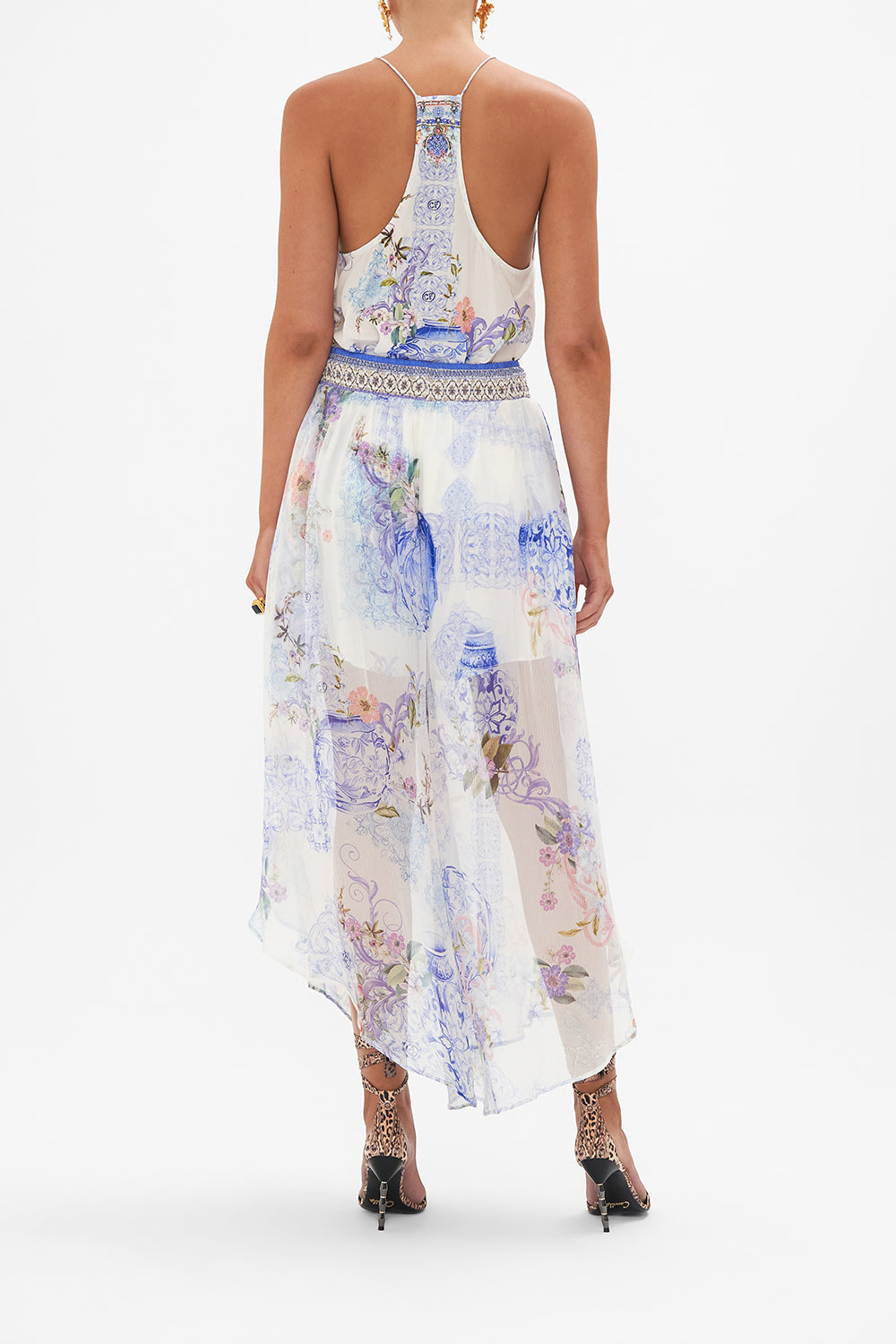 CURVED HEM PANT PAINT ME POSITANO