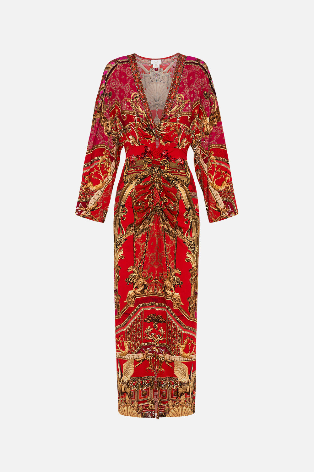 RUCHED FRONT JERSEY DRESS SWEET SOPRANO