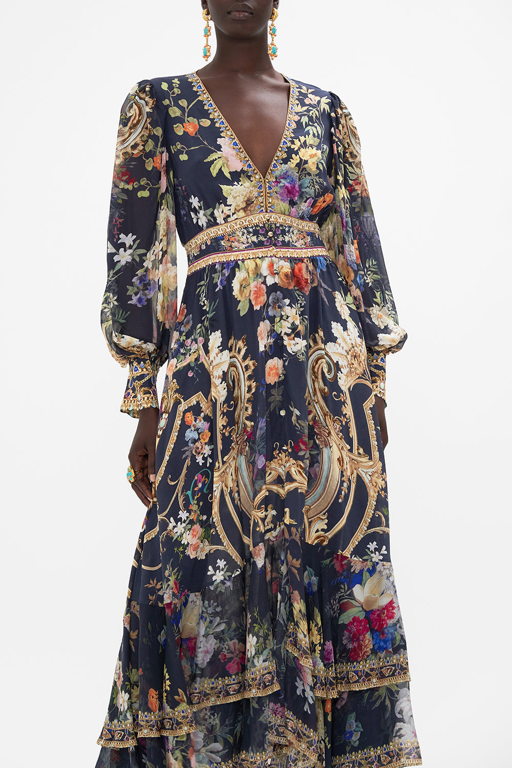 LONG BUTTON FRONT DRESS PLAY YOUR CARDS RIGHT