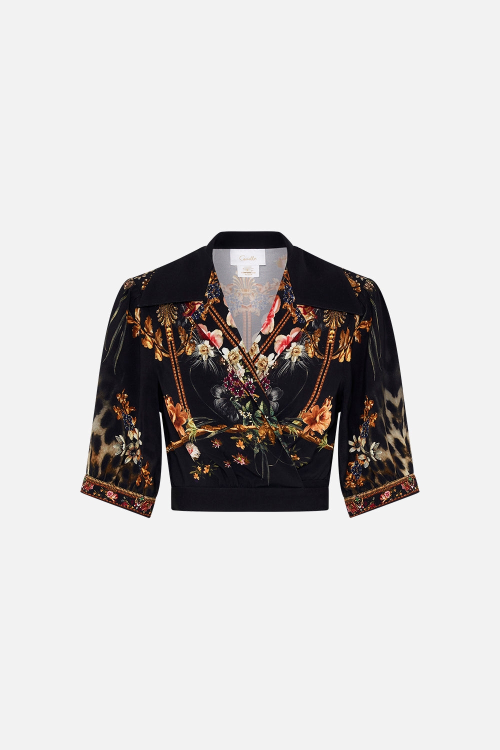 CROPPED TOP WITH TIE FRONT A NIGHT AT THE OPERA