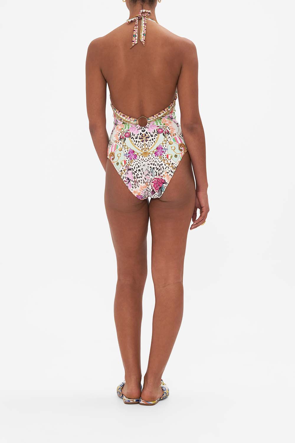 RING DETAIL PLUNGE V ONE PIECE DEAR AMORE MIO