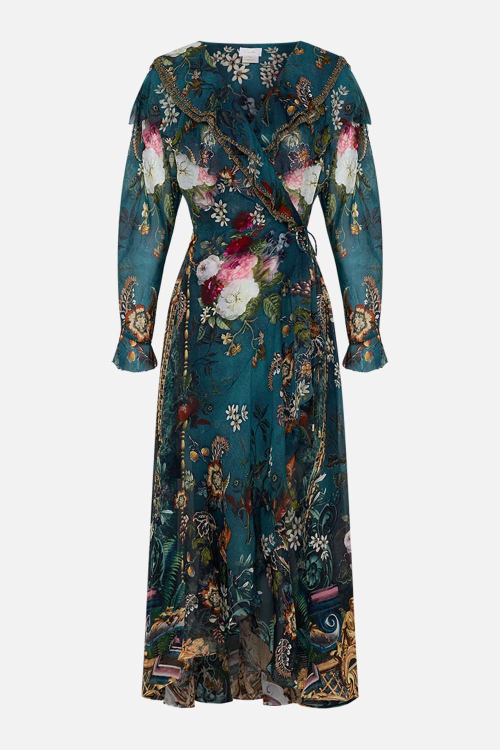 RUFFLE WRAP DRESS VERDIS WORLD