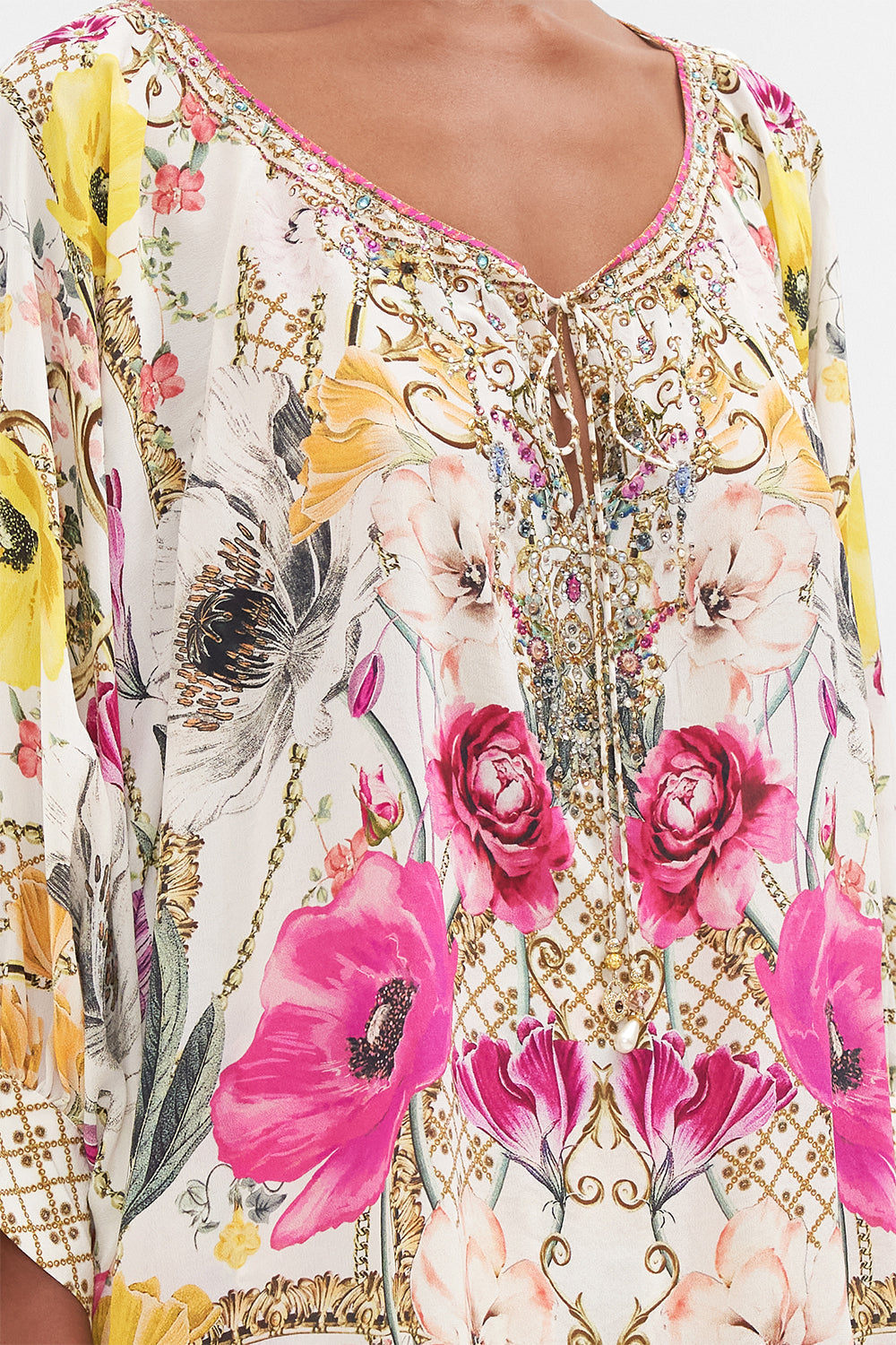 RAGLAN SLEEVE BLOUSE WITH CUFF DESTINY CALLING