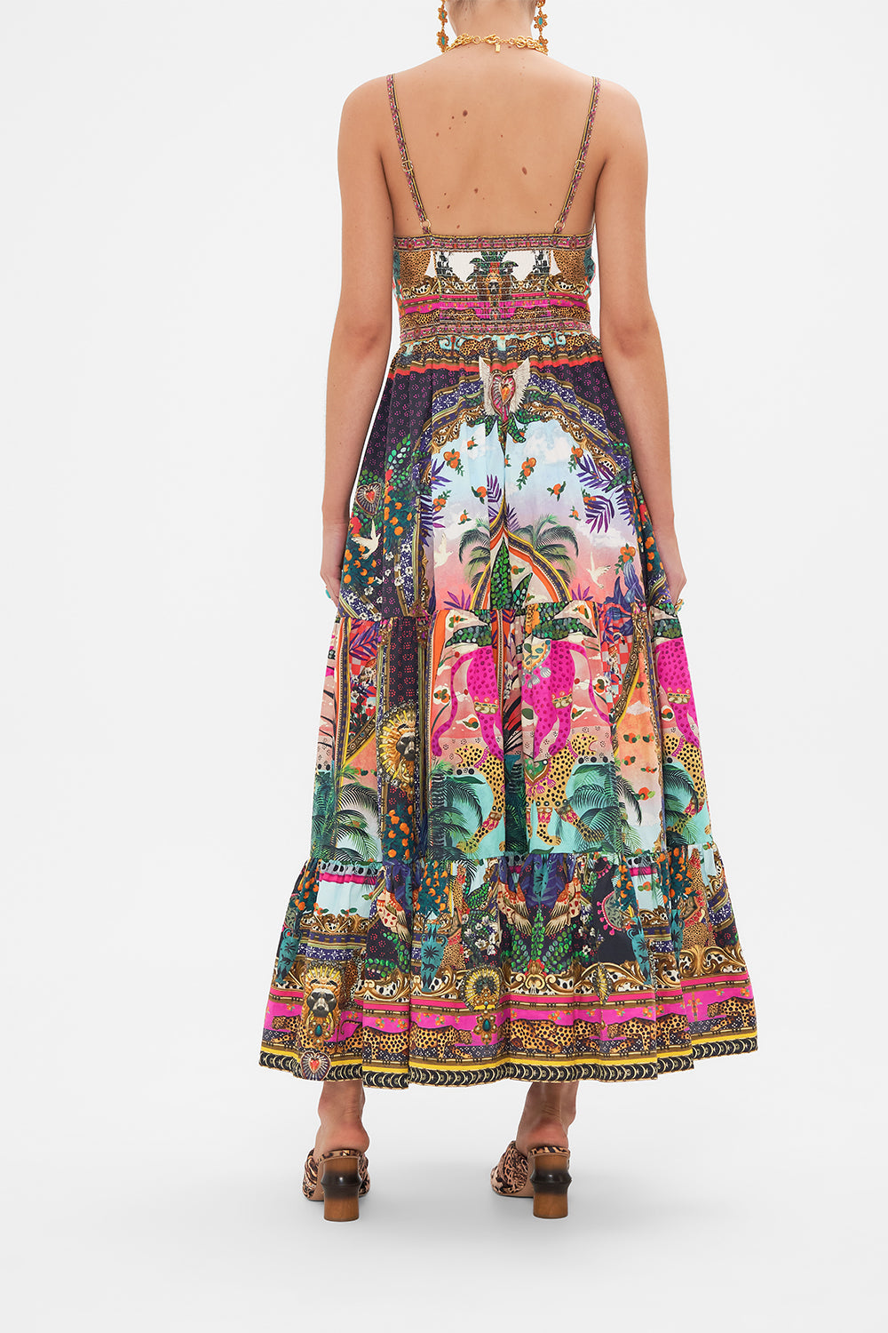 ORGANIC COTTON TIERED BODICE DRESS ALESSANDROS ATLANTIS