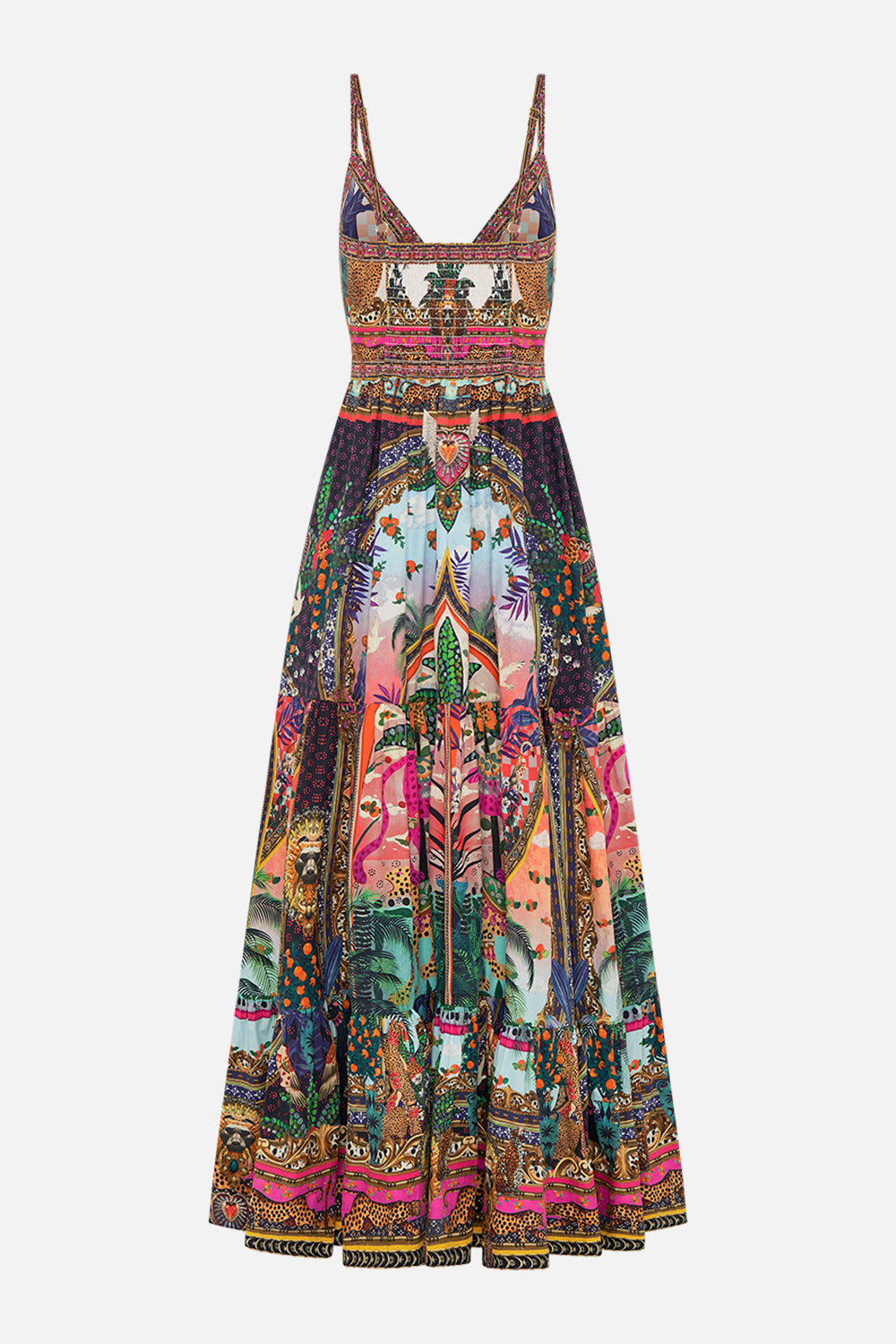 ORGANIC COTTON TIERED BODICE DRESS ALESSANDROS ATLANTIS