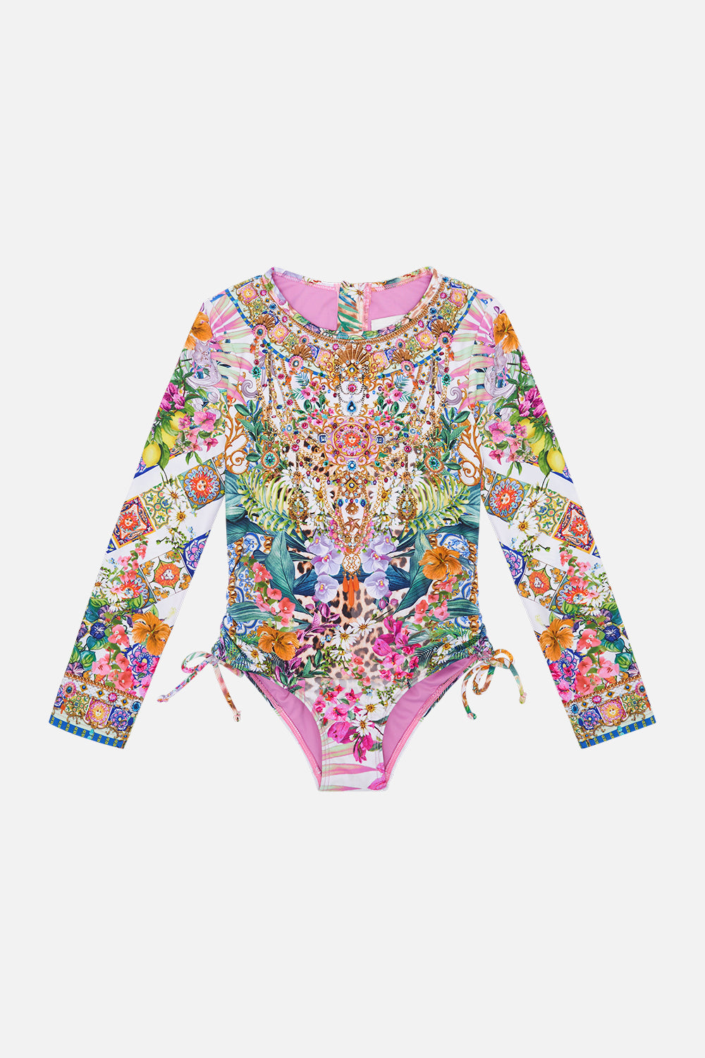 Product view of Milla By CAMILLA kids paddlesuit in Flowers Of Neptune print