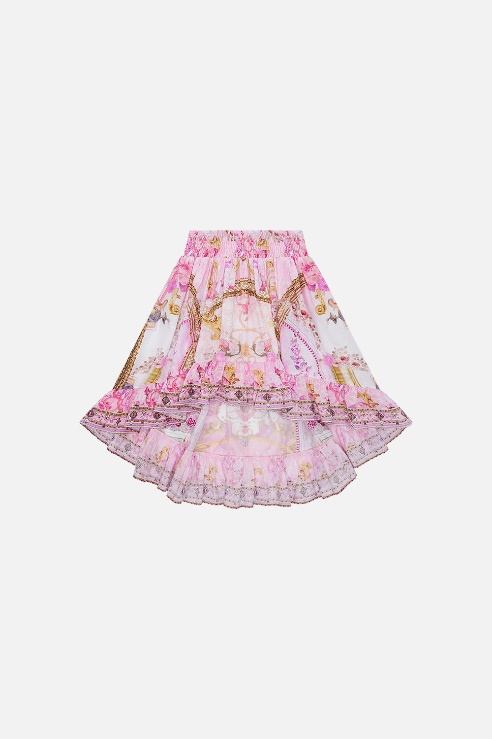 MILLA BY CAMILLA high low skirt in Fresco Fairytale print