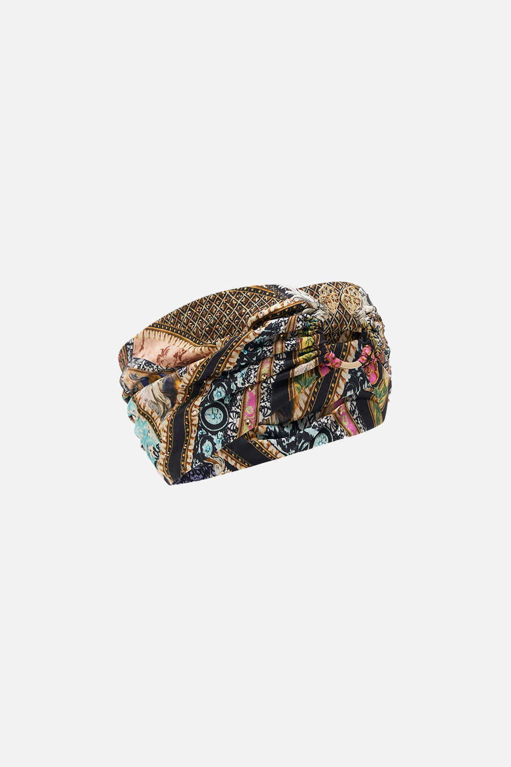 CAMILLA ring headband in Florence Field Day print