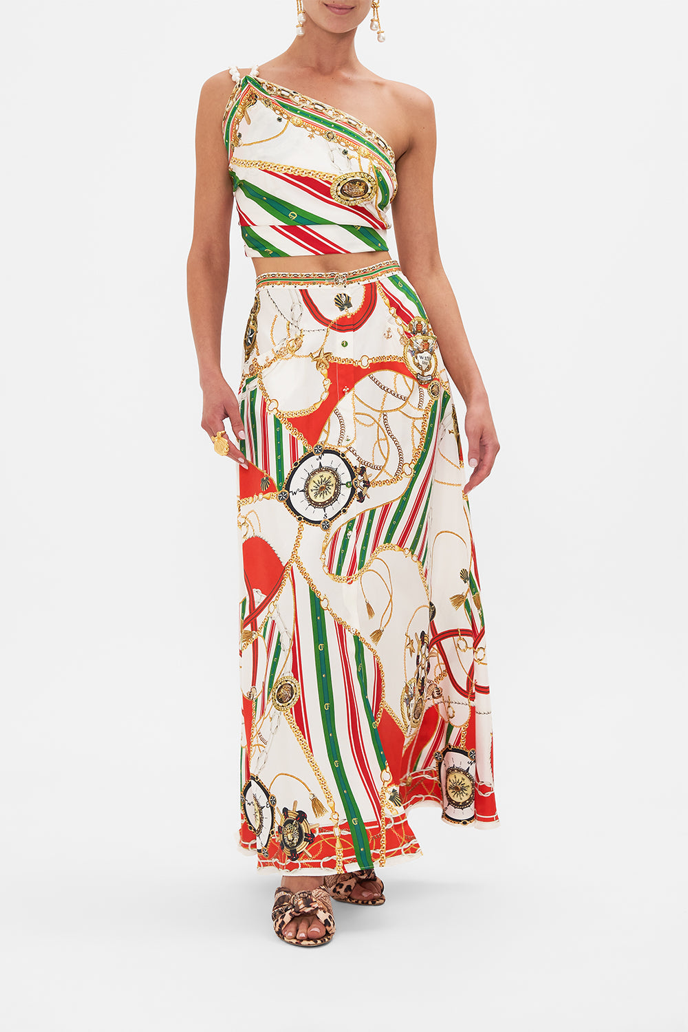 Product view of CAMILLA silk scarf in Saluti Summertime print