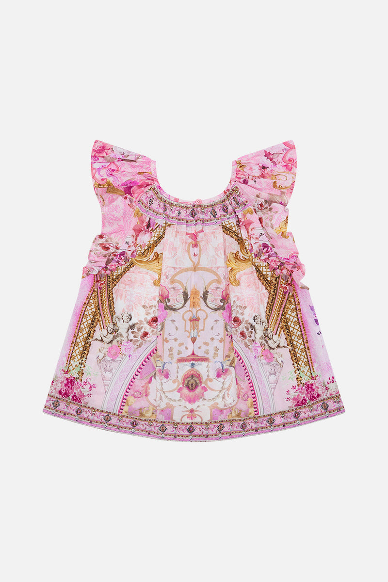 BABIES STRAIGHT NECK DRESS WITH FRILL SLEEVES FRESCO FAIRYTALE main image 1