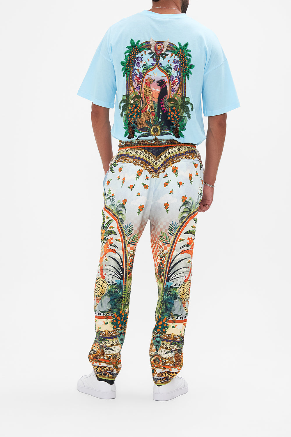 STRAIGHT LEG ELASTICATED WAIST PANT ALESSANDROS ATLANTIS