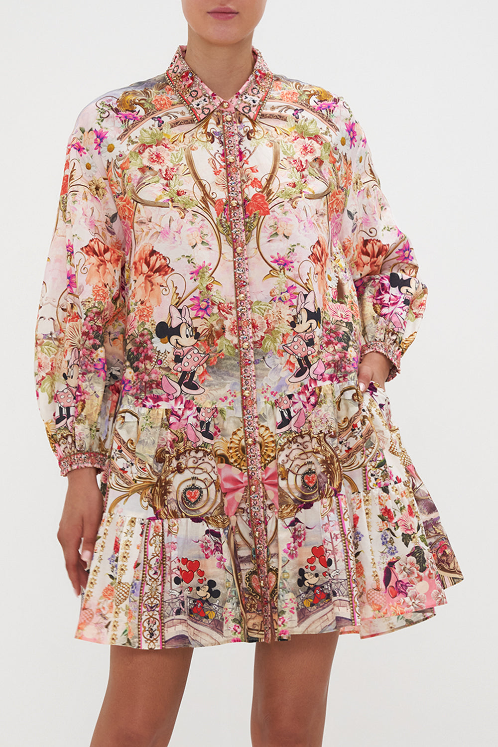 TIERED SHIRT DRESS MINNIE MOUSE MAGIC