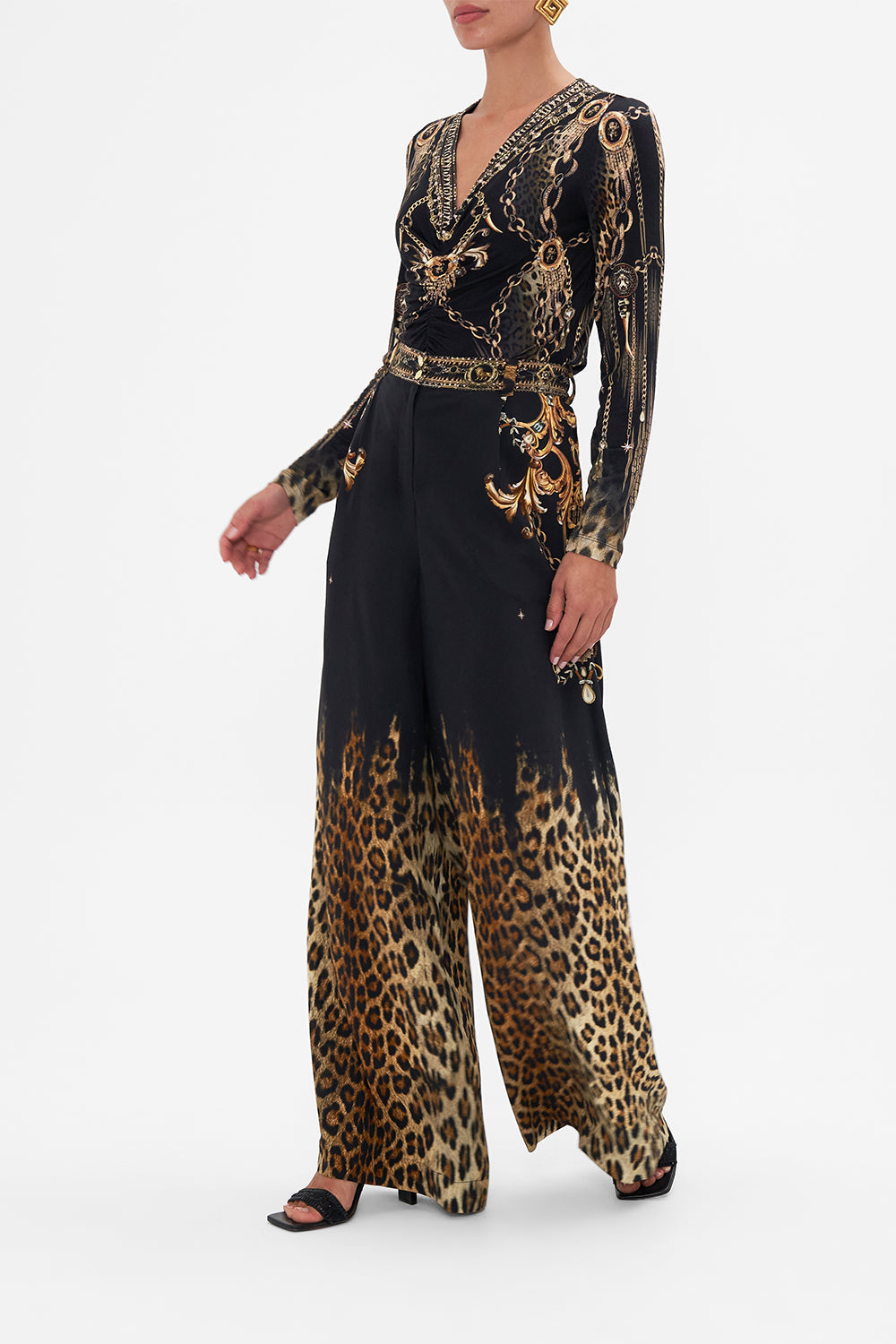 WIDE LEG WAISTED PANT JUNGLE DREAMING