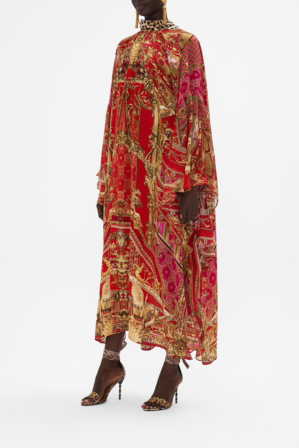 HIGH NECK RUFFLE KAFTAN SWEET SOPRANO