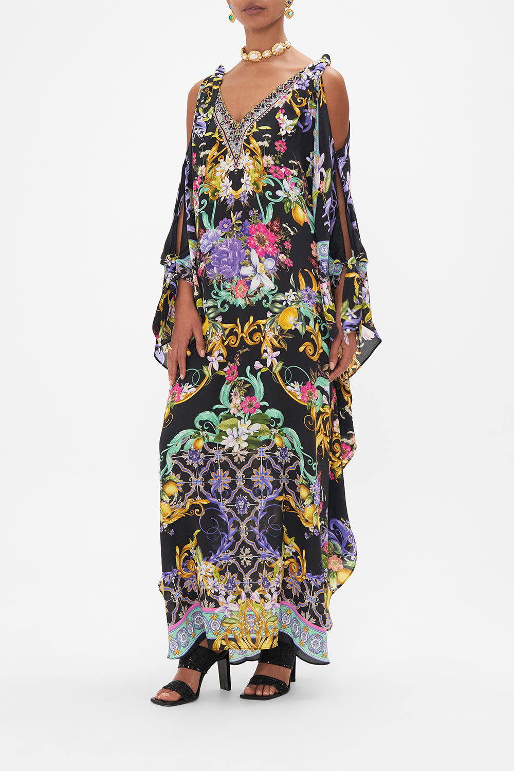 SCARF TIE KAFTAN MEET ME IN MARCHESA