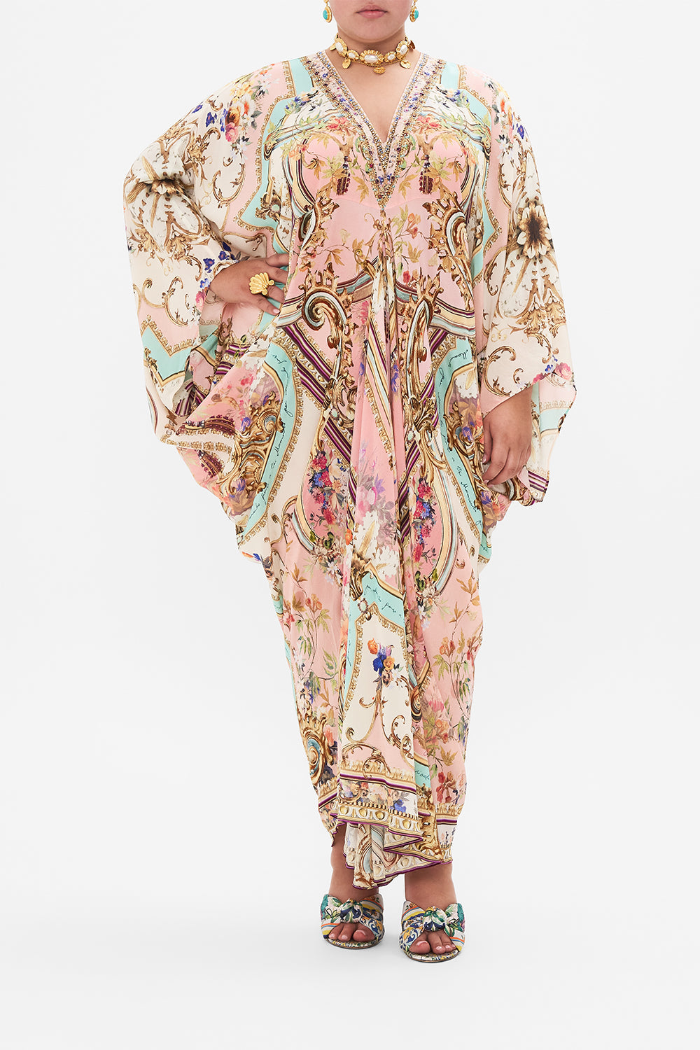 T SHAPE LONG KAFTAN LETTERS FROM THE PINK ROOM