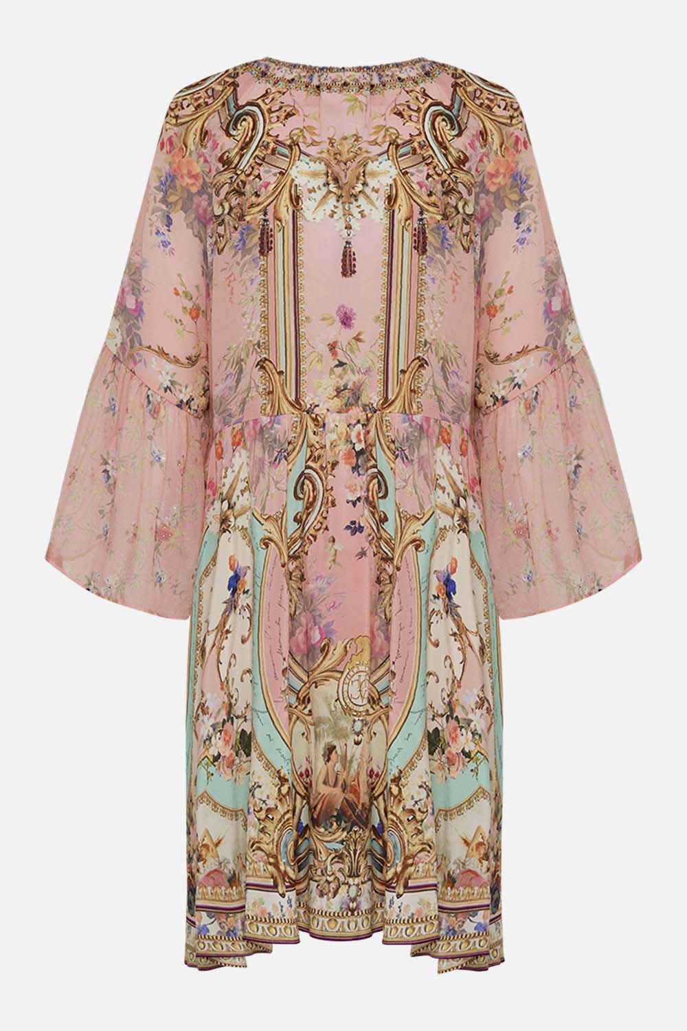 A-LINE RUFFLE SLEEVE DRESS LETTERS FROM THE PINK ROOM