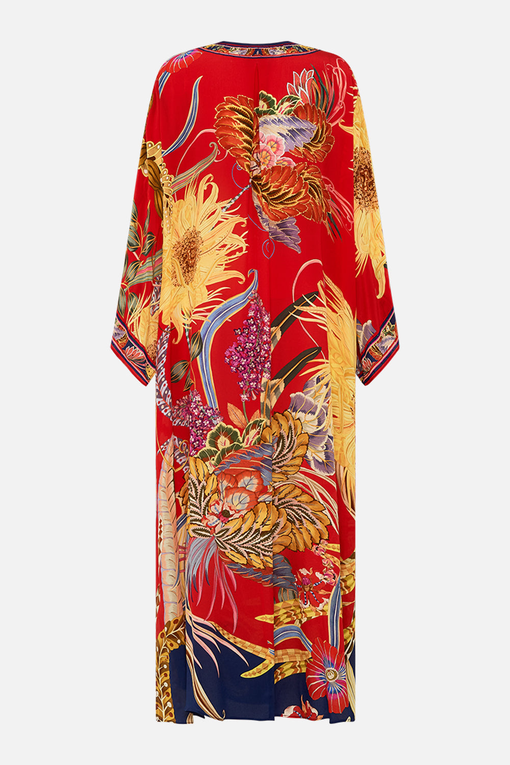 Camilla silk kaftan in Through Vincents Eyes print