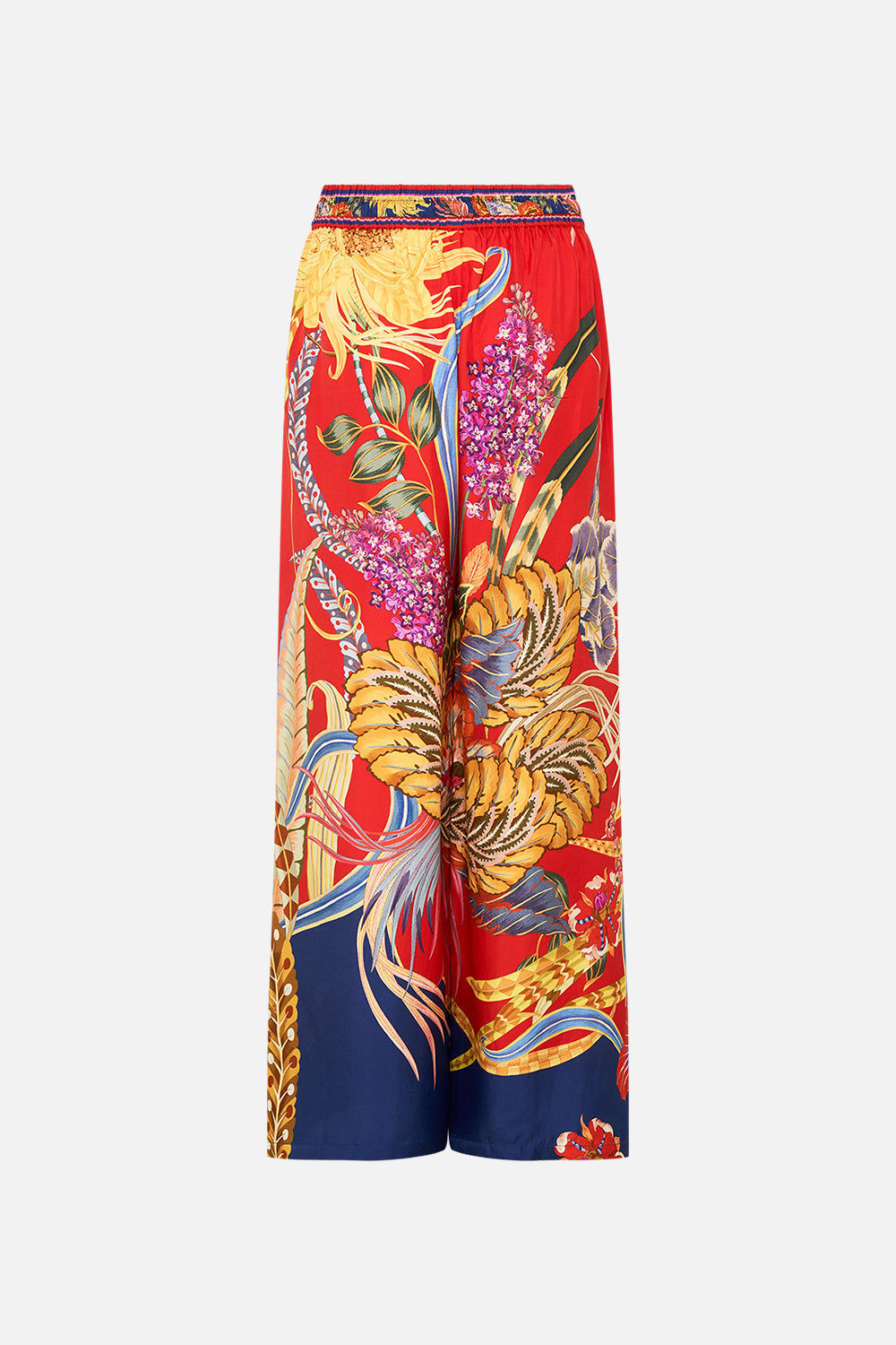 CAMILLA silk pants in Through Vincents Eyes print